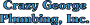 Crazy George Plumbing, Inc. Logo